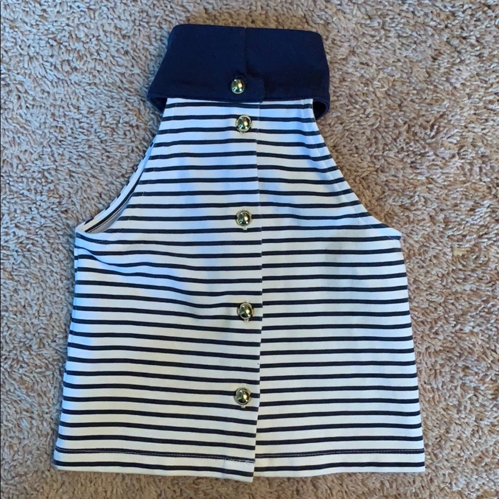 Janie and jack stripe halter tank size 6 - 12mo
